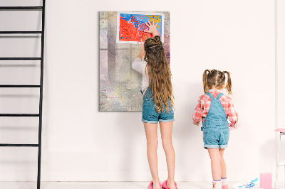 Memobord van glas met print inclusief neodymium magneten Creatief moodboard voor foto's en notities