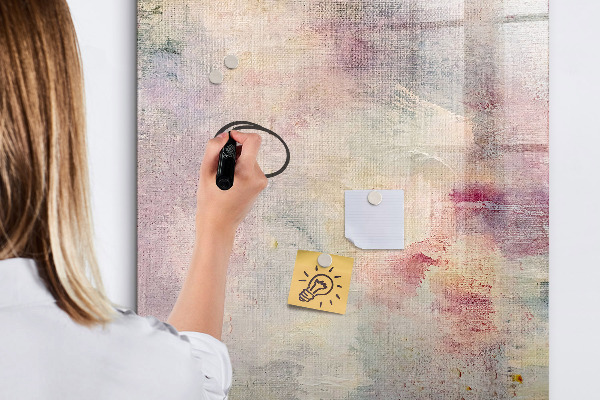 Memobord van glas met print inclusief neodymium magneten Creatief moodboard voor foto's en notities
