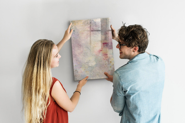Memobord van glas met print inclusief neodymium magneten Creatief moodboard voor foto's en notities