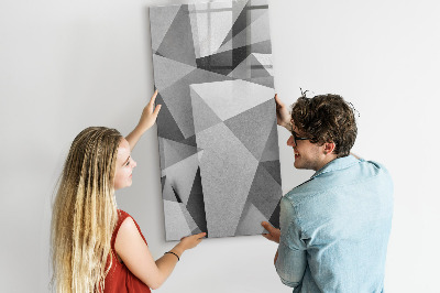 Decoratief glazen wandbord beschrijfbaar en magnetisch Modern prikbord voor notities en foto's