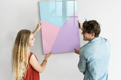 Memobord van glas met print inclusief neodymium magneten Een kleurrijk prikbord voor notities en foto's