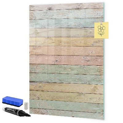 Decoratief glazen wandbord beschrijfbaar en magnetisch Stijlvol bord voor foto's en notities