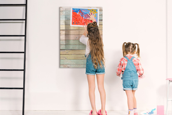 Decoratief glazen wandbord beschrijfbaar en magnetisch Stijlvol bord voor foto's en notities