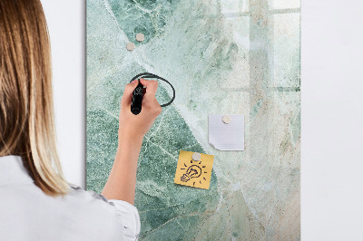 Memobord van glas met print inclusief neodymium magneten Magnetisch bord voor foto's en notities