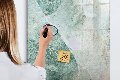 Memobord van glas met print inclusief neodymium magneten Magnetisch bord voor foto's en notities