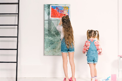 Memobord van glas met print inclusief neodymium magneten Magnetisch bord voor foto's en notities