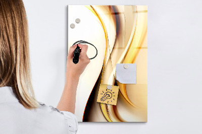 Decoratief glazen wandbord beschrijfbaar en magnetisch Een kleurrijk prikbord voor notities en foto's