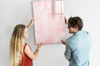 Memobord van glas met print inclusief neodymium magneten Stijlvol bord voor foto's en notities