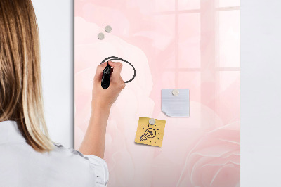 Memobord van glas met print inclusief neodymium magneten Stijlvol bord voor foto's en notities