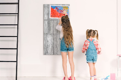 Memobord van glas met print inclusief neodymium magneten Stijlvol bord voor foto's en notities