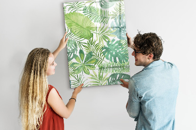 Decoratief glazen wandbord beschrijfbaar en magnetisch Groen bord met ruimte voor foto's