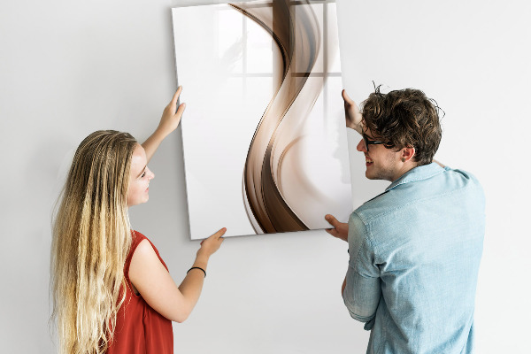 Memobord van glas met print inclusief neodymium magneten Een stijlvol bord voor notities en foto's