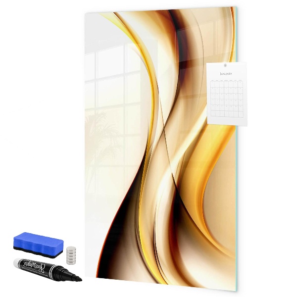 Memobord van glas met print inclusief neodymium magneten Een stijlvol bord voor notities en foto's