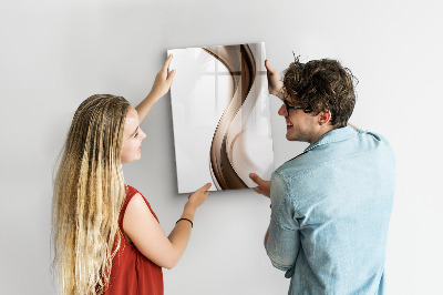 Memobord van glas met print inclusief neodymium magneten Een stijlvol bord voor notities en foto's