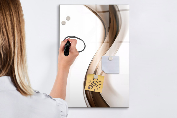 Memobord van glas met print inclusief neodymium magneten Een stijlvol bord voor notities en foto's