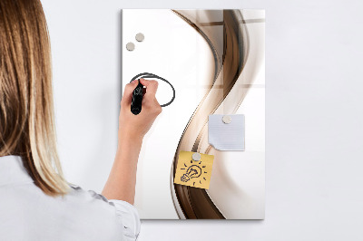 Memobord van glas met print inclusief neodymium magneten Een stijlvol bord voor notities en foto's