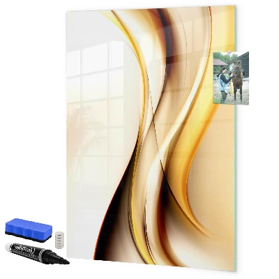 Memobord van glas met print inclusief neodymium magneten Een stijlvol bord voor notities en foto's