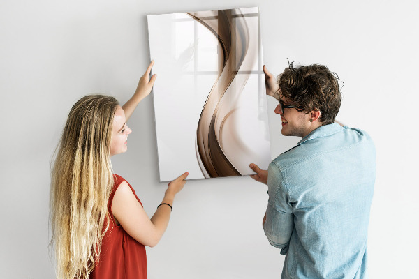 Memobord van glas met print inclusief neodymium magneten Een stijlvol bord voor notities en foto's