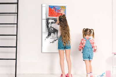 Memobord van glas met print inclusief neodymium magneten Inspiratie met liefde en hoop