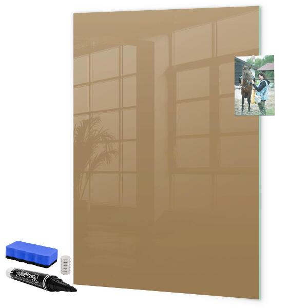 Memobord van glas met print inclusief neodymium magneten Een praktisch prikbord voor notities en foto's.