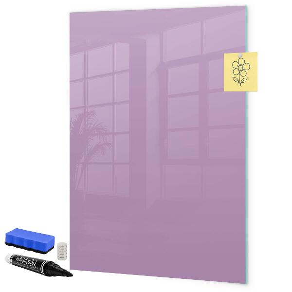 Decoratief glazen wandbord beschrijfbaar en magnetisch Een kleurrijk prikbord voor notities en foto's