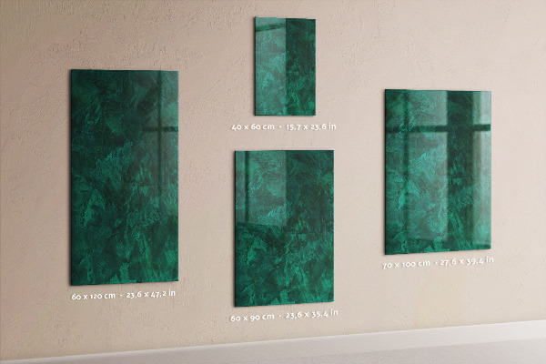 Memobord van glas met print inclusief neodymium magneten Magnetisch bord voor notities en foto's
