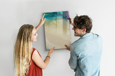 Memobord van glas met print inclusief neodymium magneten Een stijlvol bord voor notities en foto's