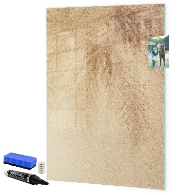 Memobord van glas met print inclusief neodymium magneten Bord voor foto's en notities