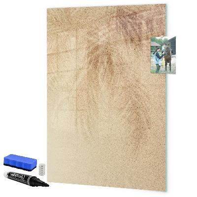 Memobord van glas met print inclusief neodymium magneten Bord voor foto's en notities