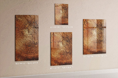 Decoratief glazen wandbord beschrijfbaar en magnetisch Een ruimte voor het delen van herinneringen en notities.