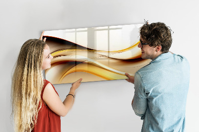 Decoratief glazen wandbord beschrijfbaar en magnetisch Een moderne ruimte voor het presenteren van foto's