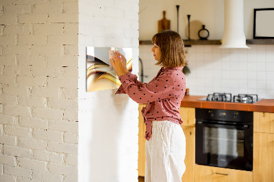 Decoratief glazen wandbord beschrijfbaar en magnetisch Een moderne ruimte voor het presenteren van foto's
