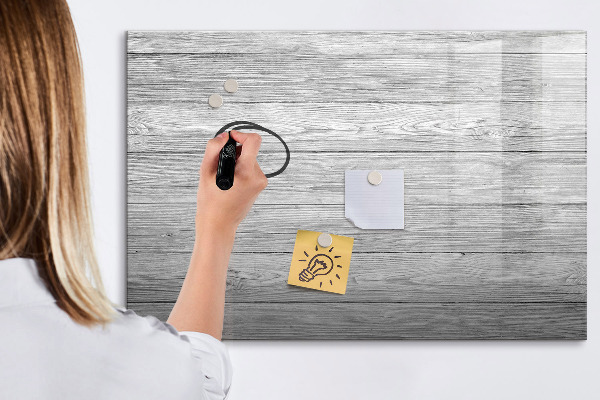 Decoratief glazen wandbord beschrijfbaar en magnetisch Stijlvol bord voor foto's en notities