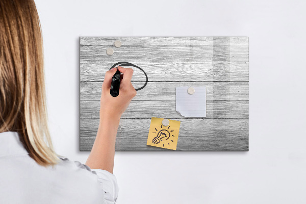 Decoratief glazen wandbord beschrijfbaar en magnetisch Stijlvol bord voor foto's en notities
