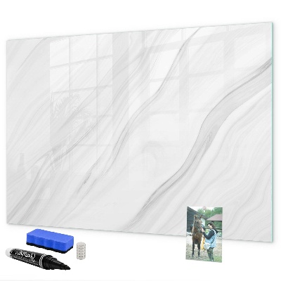 Memobord van glas met print inclusief neodymium magneten Een prikbord voor het presenteren van herinneringen en foto's