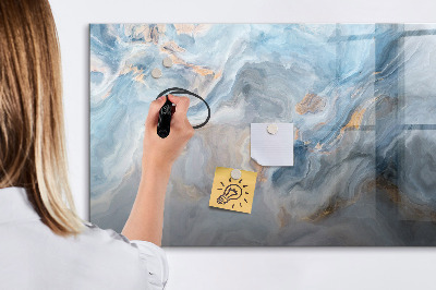 Memobord van glas met print inclusief neodymium magneten Modern fotodisplaybord