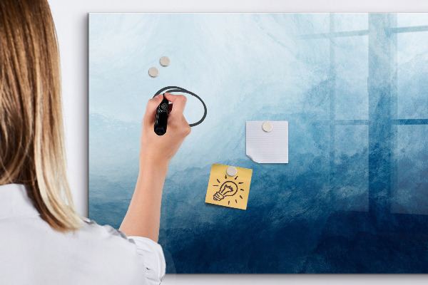 Decoratief glazen wandbord beschrijfbaar en magnetisch Een plek voor creatieve herinneringen en notities