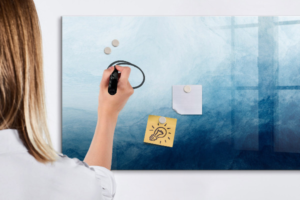 Decoratief glazen wandbord beschrijfbaar en magnetisch Een plek voor creatieve herinneringen en notities