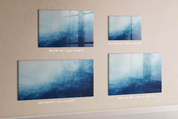 Decoratief glazen wandbord beschrijfbaar en magnetisch Een plek voor creatieve herinneringen en notities