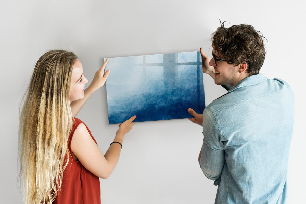 Decoratief glazen wandbord beschrijfbaar en magnetisch Een plek voor creatieve herinneringen en notities