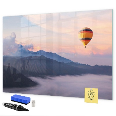 Memobord van glas met print inclusief neodymium magneten Een creatieve ruimte voor zelfexpressie