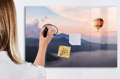 Memobord van glas met print inclusief neodymium magneten Een creatieve ruimte voor zelfexpressie