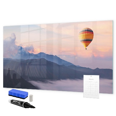 Memobord van glas met print inclusief neodymium magneten Een creatieve ruimte voor zelfexpressie