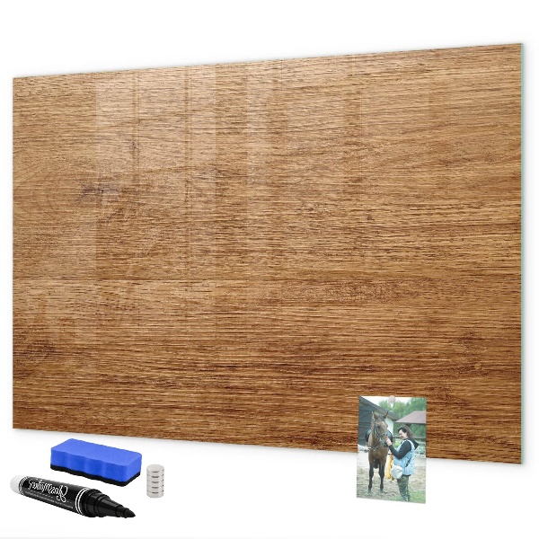 Memobord van glas met print inclusief neodymium magneten Memobord met magneten en foto's