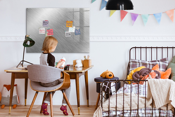 Memobord van glas met print inclusief neodymium magneten Magnetisch bord voor foto's en notities