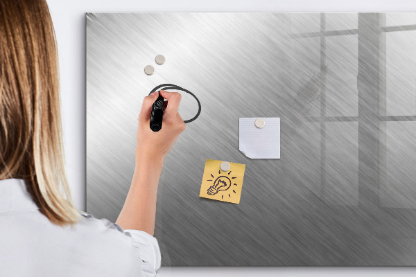 Memobord van glas met print inclusief neodymium magneten Magnetisch bord voor foto's en notities