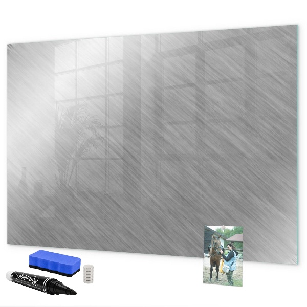 Memobord van glas met print inclusief neodymium magneten Magnetisch bord voor foto's en notities