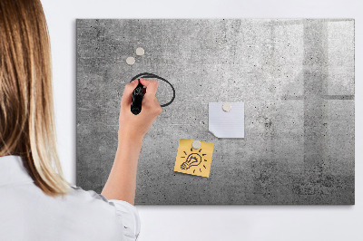 Decoratief glazen wandbord beschrijfbaar en magnetisch Een modern prikbord voor het ophangen van foto's.