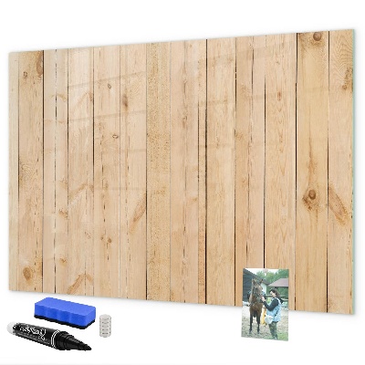 Memobord van glas met print inclusief neodymium magneten Bord voor foto's en notities