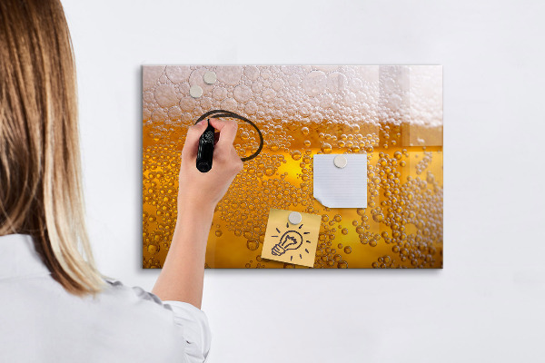Memobord van glas met print inclusief neodymium magneten Creatief moodboard met prettige herinneringen